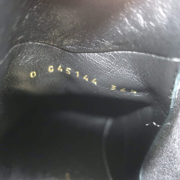 Chanel CC Turn Lock Fold-Over Ankle Boots Black Quilted Leather Size 36.5 - Picture 11 of 13